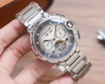 Ballon Bleu de Cartier 41*12mm Mingzhu Automatic Movement WG/RG SS Band Watch